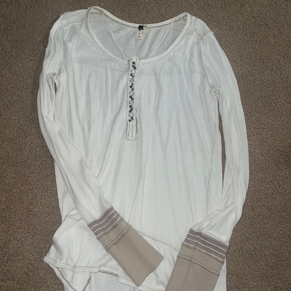 Free people cream tunic